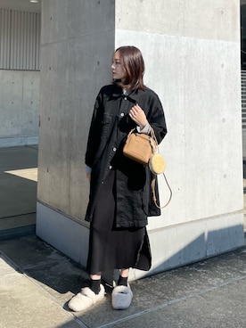 「アイテム（その他小物）」を使った、hanaさん（レディース・160cm）の冬コーディネート