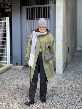 「アイテム（財布）」を使った、hanaさん（レディース・160cm）の冬コーディネート