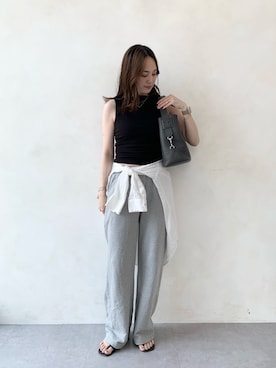 「IACUCCI（イアクッチ）のアイテム」を使った、HANAKAさん（レディース・160cm）の夏コーディネート