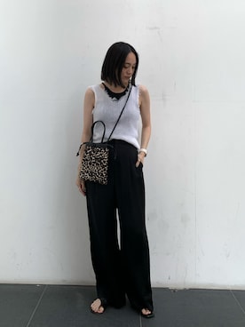 「IACUCCI（イアクッチ）のアイテム」を使った、hanakaさん（レディース・160cm）の夏コーディネート