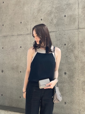 「アイテム（財布）」を使った、HANAKAさん（レディース・160cm）の夏コーディネート