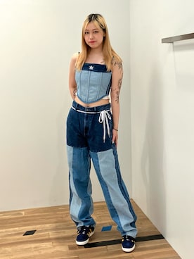 「クセニア・シュナイダー」｜「アイテム（パンツ）」を使った、NNさん（レディース・168cm）の夏コーディネート