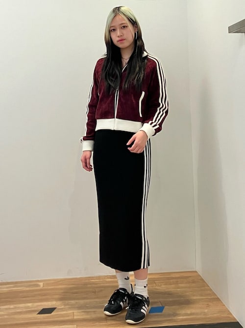 アディカラー ニット スリーストライプス スカート / アディダス