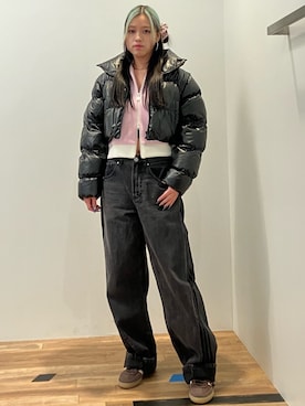 「アイテム（ジャージ）」を使った、NNさん（レディース・168cm）の秋コーディネート