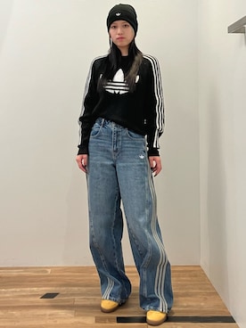 「クルーネックニット」｜NNさん（レディース・168cm）の秋コーディネート