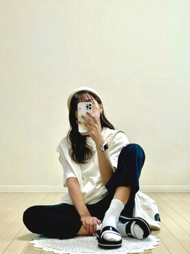 「POLO RALPH LAUREN（ポロ ラルフ ローレン）のアイテム（サンダル）」を使った、シホさん（レディース・158cm）の夏コーディネート