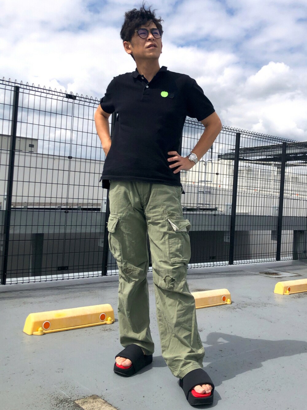 Y-3 ワイスリー スクエアトゥ スライドサンダル プールサンダル セール】Y-3 SLIDE（サンダル）｜Y-3（ワイスリー）の
