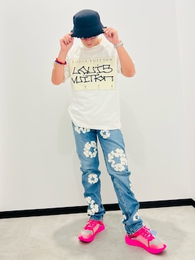 「off white」｜「アイテム（帽子）」を使った、harutoexplorerさん（メンズ・174cm）の秋コーディネート