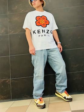 「KENZO」｜「アイテム（Tシャツ/カットソー）」を使った、harutoexplorerさん（メンズ・174cm）の夏コーディネート