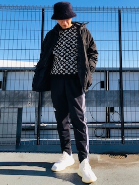 harutoexplorerさんの「3ストライプス パンツ [3 STRIPES PANTS] アディダスオリジナルス」を使ったコーディネート