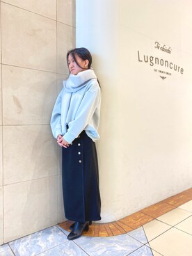 「Te chichi TERRASSE（テチチテラス）のアイテム（スウェット）」を使った、e6さん（レディース・149cm）の冬コーディネート