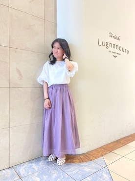 「Te chichi TERRASSE（テチチテラス）のアイテム（アクセサリー）」を使った、e6さん（レディース・149cm）の春コーディネート