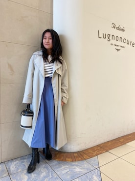 「Te chichi（テチチ）のアイテム（トレンチコート）」を使った、e6さん（レディース・149cm）の冬コーディネート