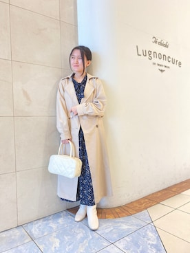 「Te chichi TERRASSE（テチチテラス）のアイテム（トレンチコート）」を使った、e6さん（レディース・149cm）の秋コーディネート