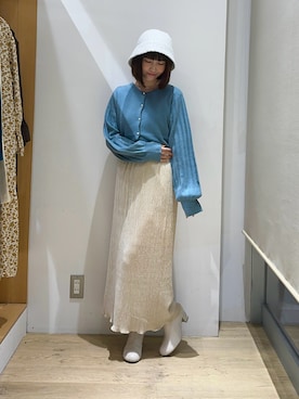 「Te chichi TERRASSE（テチチテラス）のアイテム（帽子）」を使った、nanamiさん（レディース・152cm）の秋コーディネート
