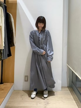「Te chichi TERRASSE（テチチテラス）のアイテム（ワンピース/ドレス）」を使った、nanamiさん（レディース・152cm）の秋コーディネート