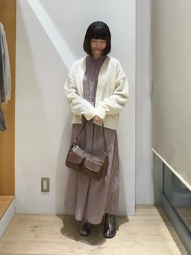 「Te chichi TERRASSE（テチチテラス）のアイテム（ワンピース/ドレス）」を使った、nanamiさん（レディース・152cm）の秋コーディネート
