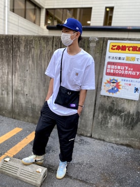 「CONVERSE（コンバース）のアイテム（パンツ）」を使った、Keita Uedaさん（メンズ・180cm）の夏コーディネート