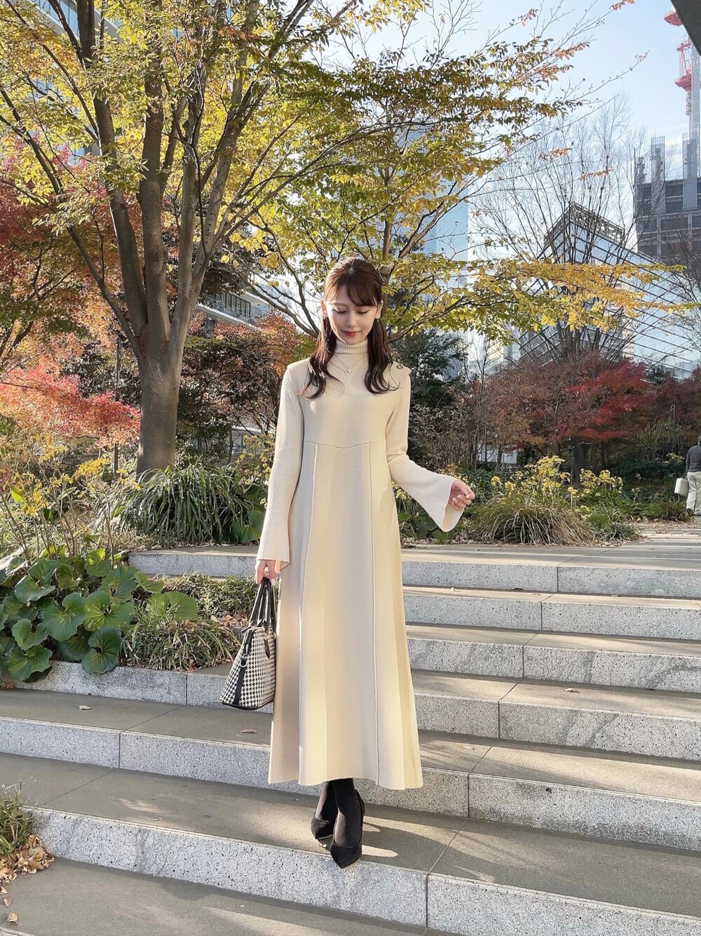 HALUHIROINE（ハルヒロイン）の「ミラノリブノースリーブニット
