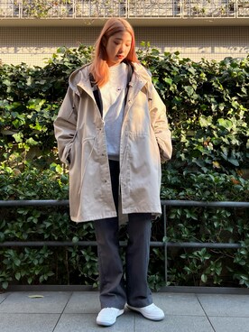 モッズコートを使った きれいめカジュアル のレディース人気ファッションコーディネート Wear