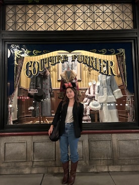 「ZARA（ザラ）のアイテム（トートバッグ）」を使った、sayanoさん（レディース・155cm）の秋コーディネート