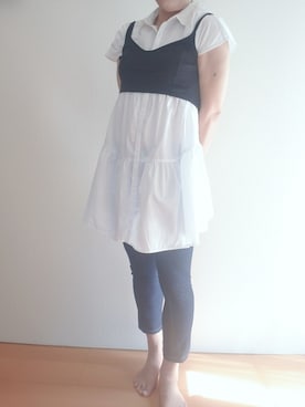 「アイテム（ワンピース/ドレス）」を使った、えびさん（レディース・175cm・40代）の秋コーディネート