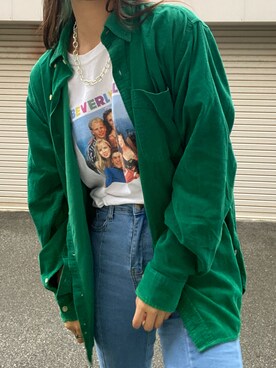 「ショッピング」｜「アイテム（アクセサリー）」を使った、sakiさん（レディース・165cm）の秋コーディネート