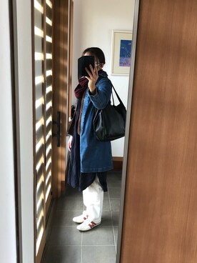 「無印良品（ムジルシリョウヒン）のアイテム（その他アウター）」を使った、✨CANNA🌙さん（レディース・166cm）の秋コーディネート