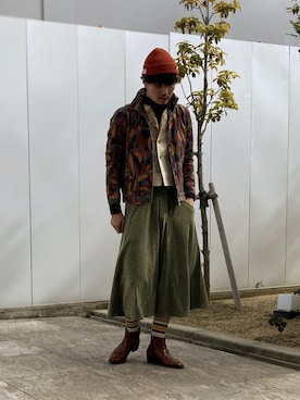 「hatra（ハトラ）のアイテム」を使った、sou304さん（メンズ・184cm）の春コーディネート
