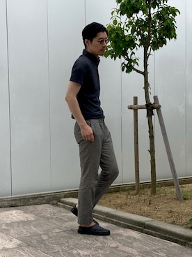 「PORT BY ARK（ポートバイアーク）のアイテム（パンツ）」を使った、sou304さん（メンズ・184cm）の夏コーディネート
