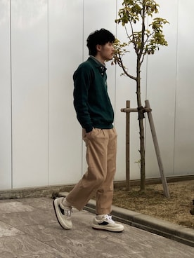 「CHAPS（チャップス）のアイテム（スウェット）」を使った、sou304さん（メンズ・184cm）の春コーディネート