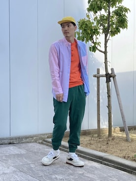 「ラコステ」｜「アイテム（その他）」を使った、sou304さん（メンズ・184cm）の夏コーディネート