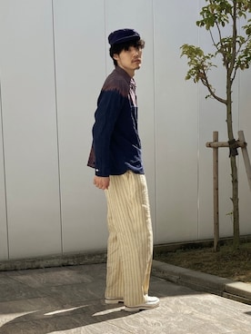 「marka（マーカ）のアイテム（ローファー）」を使った、sou304さん（メンズ・184cm）の春コーディネート
