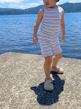 「crocs（クロックス）のアイテム」を使った、ruiさん（キッズ・100cm）の夏コーディネート