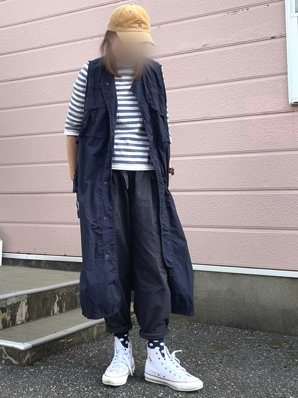 BEAMS BOY ミリタリーサイドリボン ノースリーブ ワンピ BEAMS BOY（ビームスボーイ）の「BEAMS BOY / ミリタリー サイド