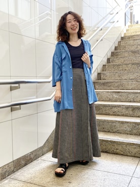 「JUTTA NEUMANN（ユッタ ヌーマン）のアイテム」を使った、Kaho Oishiさん（レディース・150cm）の夏コーディネート