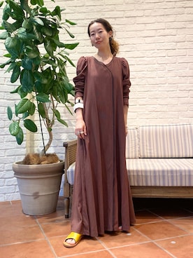 「RBS」｜「アイテム（ワンピース/ドレス）」を使った、Kaho Oishiさん（レディース・150cm）の夏コーディネート