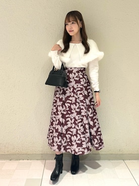 「MISCH MASCH（ミッシュマッシュ）のアイテム」を使った、ルミネエスト新宿店さん（骨格ウェーブ・レディース・157cm）の冬コーディネート