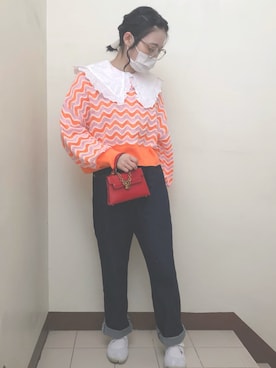 「RIVER ISLAND（リバーアイスランド）のアイテム」を使った、neneさん（レディース・158cm）の冬コーディネート