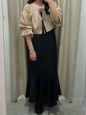 「one after another NICE CLAUP（ワンアフターアナザーナイスクラップ）のアイテム（ワンピース/ドレス）」を使った、べりこさん（レディース・157cm）の夏コーディネート