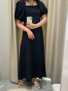 「one after another NICE CLAUP（ワンアフターアナザーナイスクラップ）のアイテム（ワンピース/ドレス）」を使った、べりこさん（レディース・157cm）の夏コーディネート