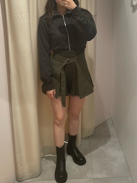 「one after another NICE CLAUP（ワンアフターアナザーナイスクラップ）のアイテム（スウェット）」を使った、べりこさん（レディース・157cm）の秋コーディネート