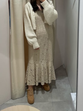 「one after another NICE CLAUP（ワンアフターアナザーナイスクラップ）のアイテム（ワンピース/ドレス）」を使った、べりこさん（レディース・157cm）の夏コーディネート