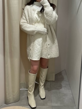 「one after another NICE CLAUP（ワンアフターアナザーナイスクラップ）のアイテム（ワンピース/ドレス）」を使った、べりこさん（レディース・157cm）の秋コーディネート