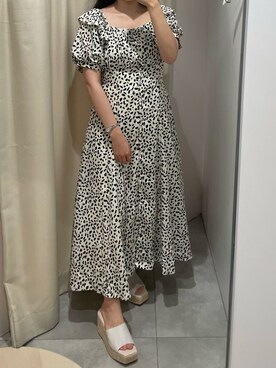 「one after another NICE CLAUP（ワンアフターアナザーナイスクラップ）のアイテム（ワンピース/ドレス）」を使った、べりこさん（レディース・157cm）の夏コーディネート