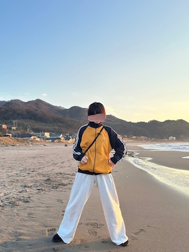 「FRED PERRY（フレッドペリー）のアイテム（ジャケット/アウター）」を使った、rrsmkさん（レディース・152cm）の秋コーディネート