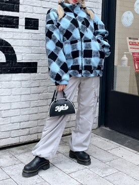 「x-girl_ootd」｜「アイテム（ジャケット/アウター）」を使った、moonlightxxさん（レディース・165cm）の秋コーディネート