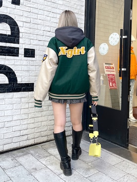 「x-girl_ootd」｜「アイテム（ジャケット/アウター）」を使った、moonlightxxさん（レディース・165cm）の秋コーディネート