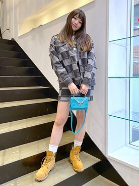 「x-girl_ootd」｜「アイテム（デニムジャケット）」を使った、moonlightxxさん（レディース・165cm）の春コーディネート