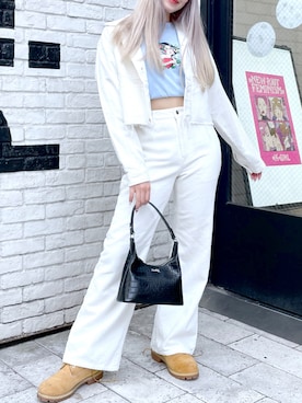 「x-girl_ootd」｜「アイテム（ジャケット/アウター）」を使った、moonlightxxさん（レディース・165cm）の秋コーディネート